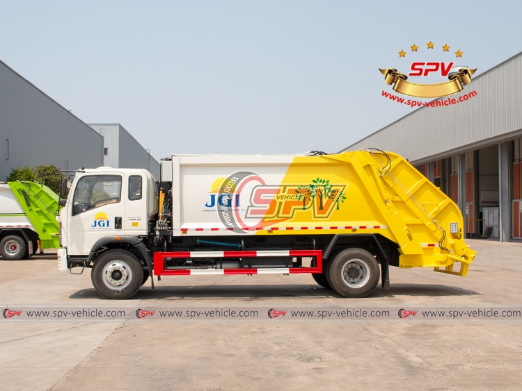 10 CBM Garbage Compactor Truck Sinotruk HOWO - LS